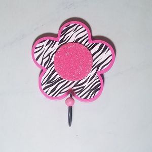 Zebra print wall hook